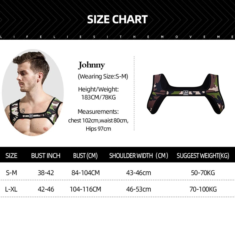 Jockmail Neoprene Harness - Mateo Starr