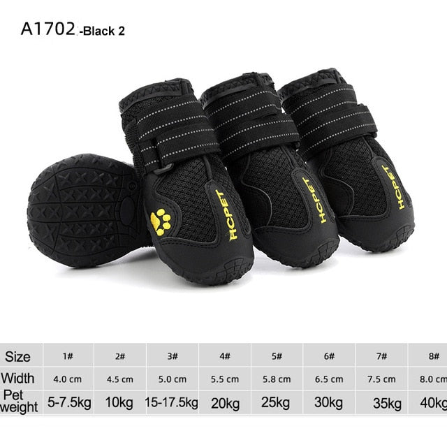 Waterproof Reflective Dog Boots - Mateo Starr