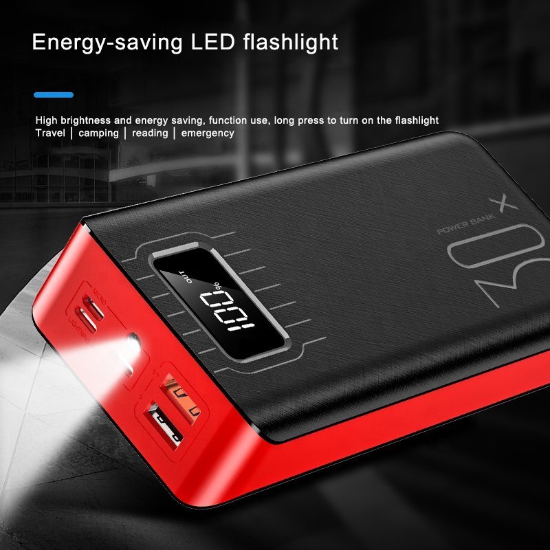 20000mAh External Battery Power Bank Dual USB With LED Flashlight - Mateo Starr