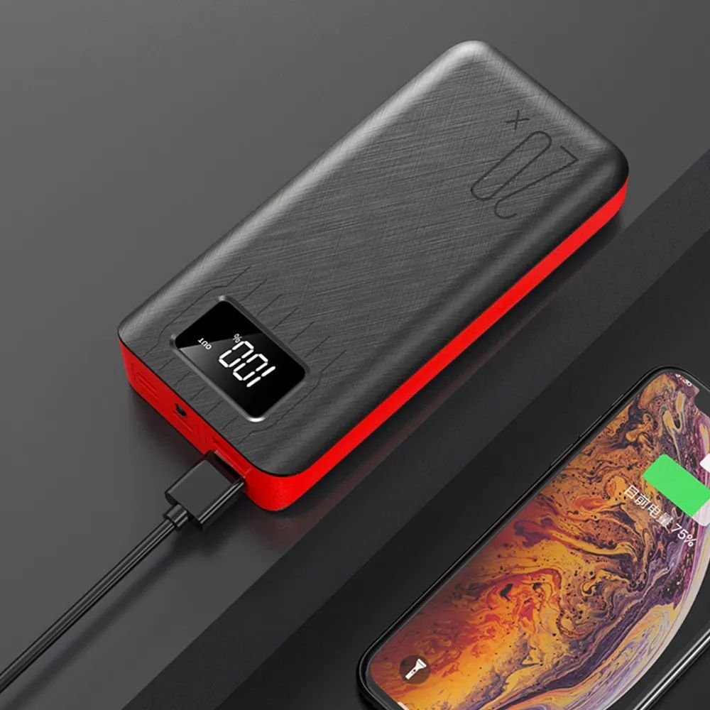 20000mAh External Battery Power Bank Dual USB With LED Flashlight - Mateo Starr