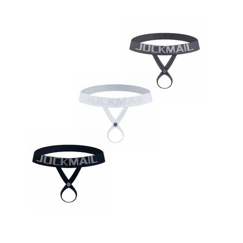 3 Piece Lot Jockmail Ringed Revelation Hollow - Out Thong - Mateo Starr