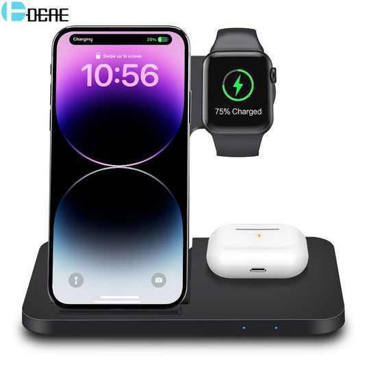 3in1 Wireless Fast Charger Dock Station - Mateo Starr
