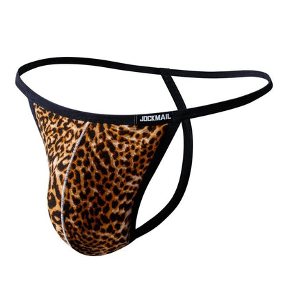 4 Piece Jockmail Animal Print G - Strings - Mateo Starr