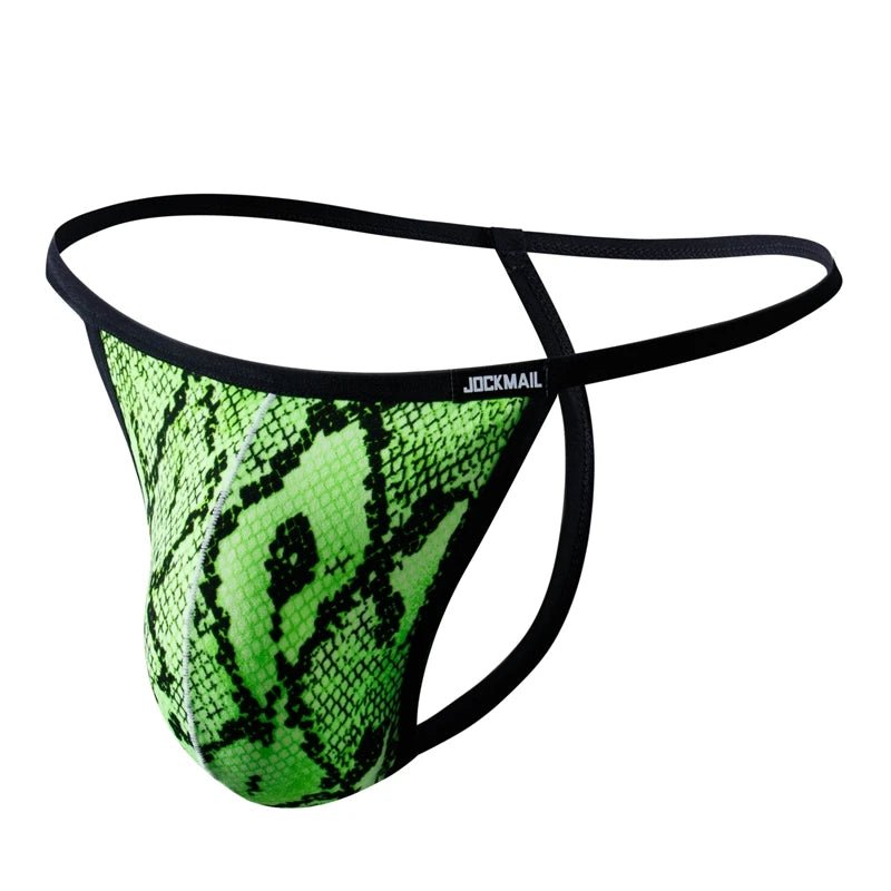4 Piece Jockmail Animal Print G - Strings - Mateo Starr
