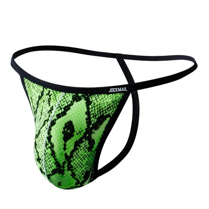 4 Piece Jockmail Animal Print G - Strings - Mateo Starr