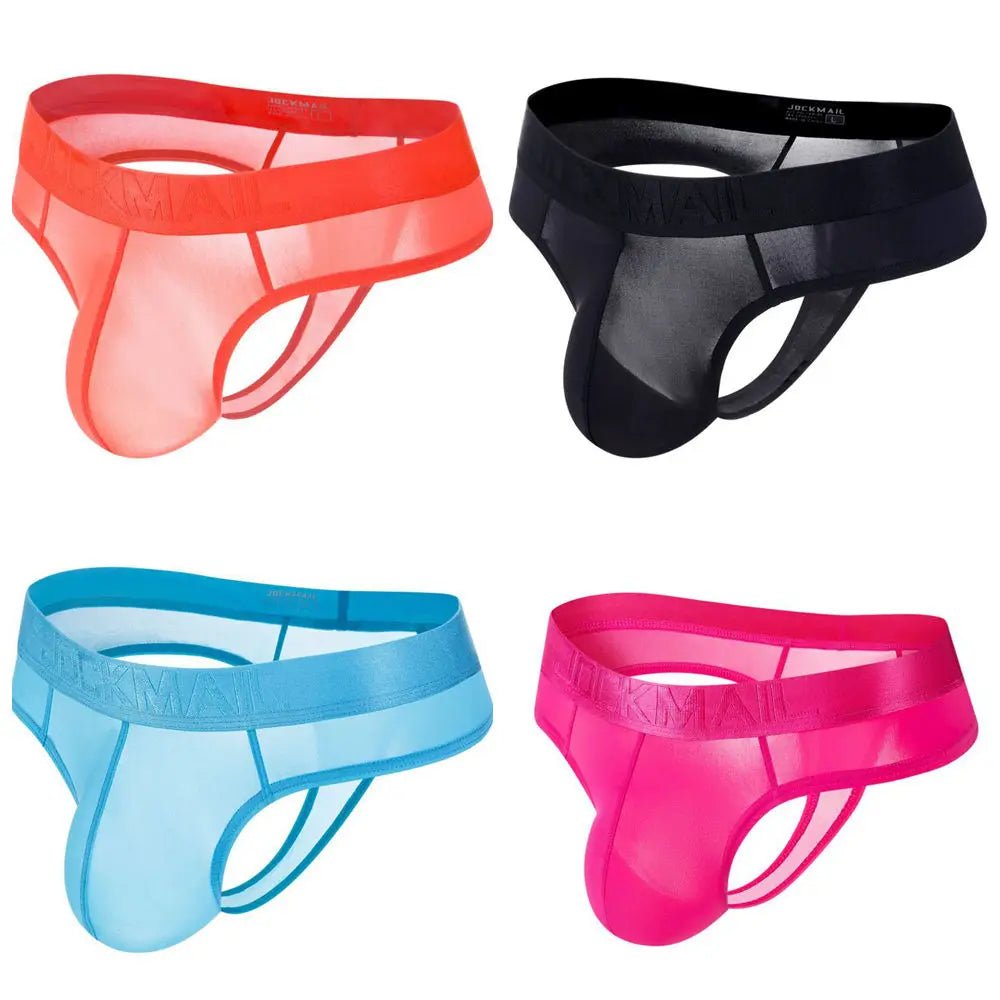4PCS JOCKMAIL Ultra Thin Thongs - Mateo Starr