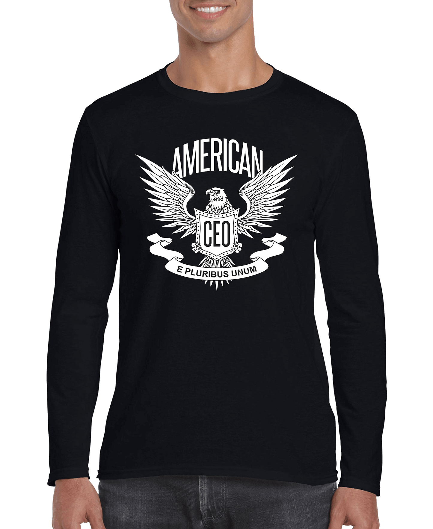 American CEO Patriotic Eagle Men's Long Sleeve Shirt - Mateo Starr