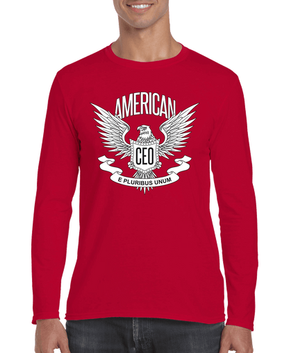 American CEO Patriotic Eagle Men's Long Sleeve Shirt - Mateo Starr