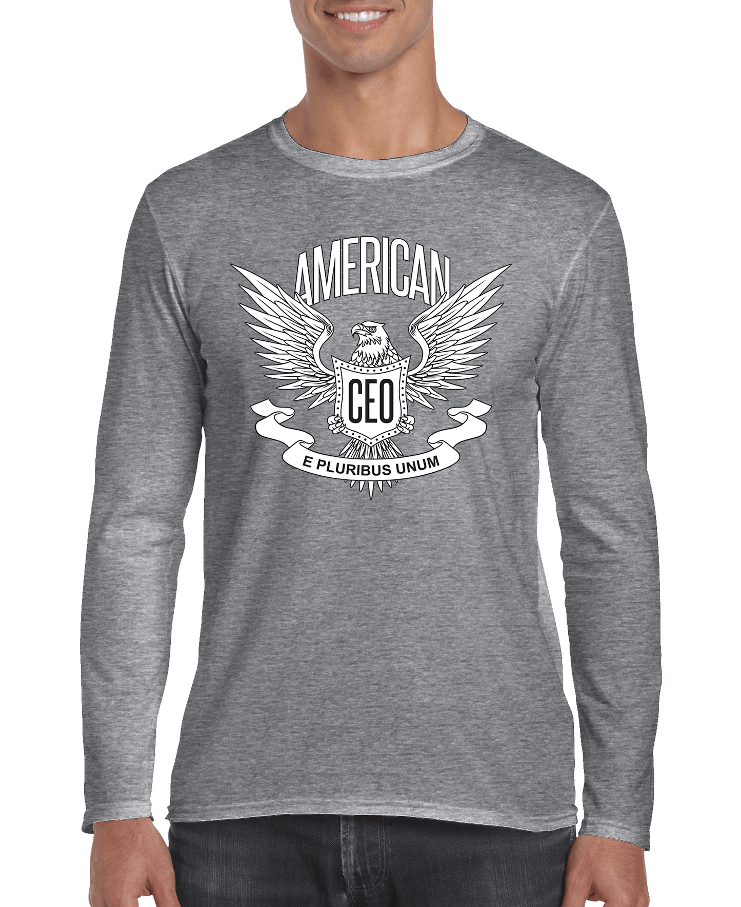 American CEO Patriotic Eagle Men's Long Sleeve Shirt - Mateo Starr