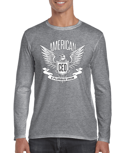 American CEO Patriotic Eagle Men's Long Sleeve Shirt - Mateo Starr