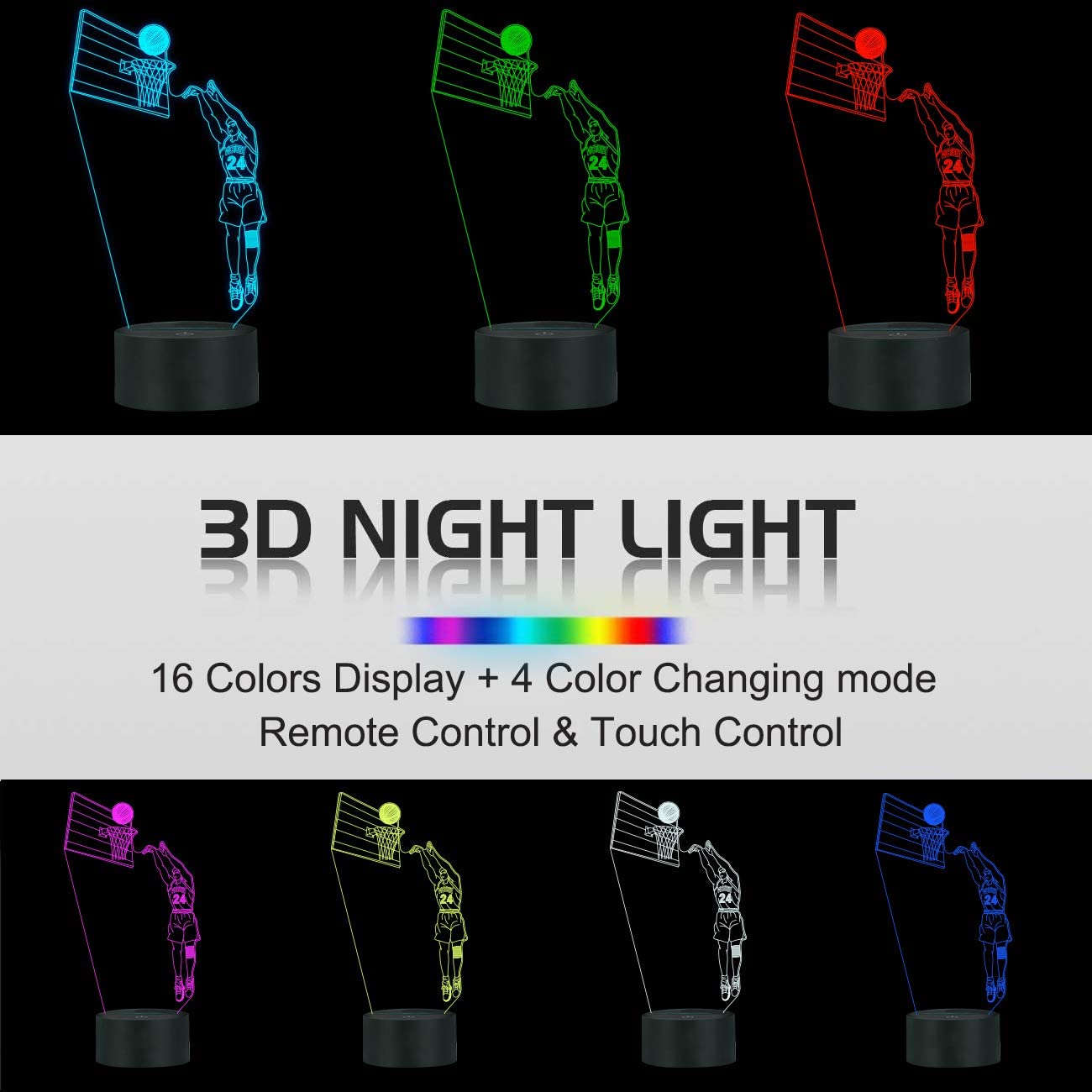 Basketball 3D Lamp - Mateo Starr