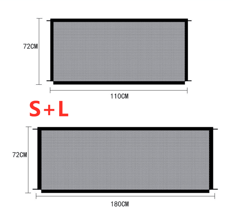 Black Foldable Protection Pet Safety Gate - Mateo Starr