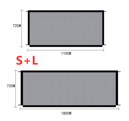 Black Foldable Protection Pet Safety Gate - Mateo Starr