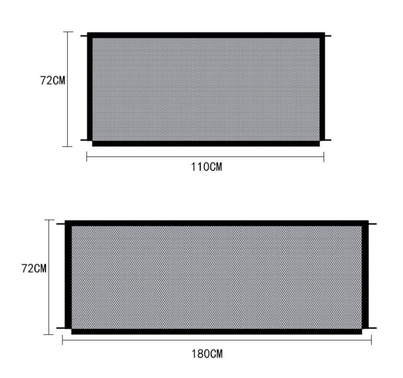 Black Foldable Protection Pet Safety Gate - Mateo Starr
