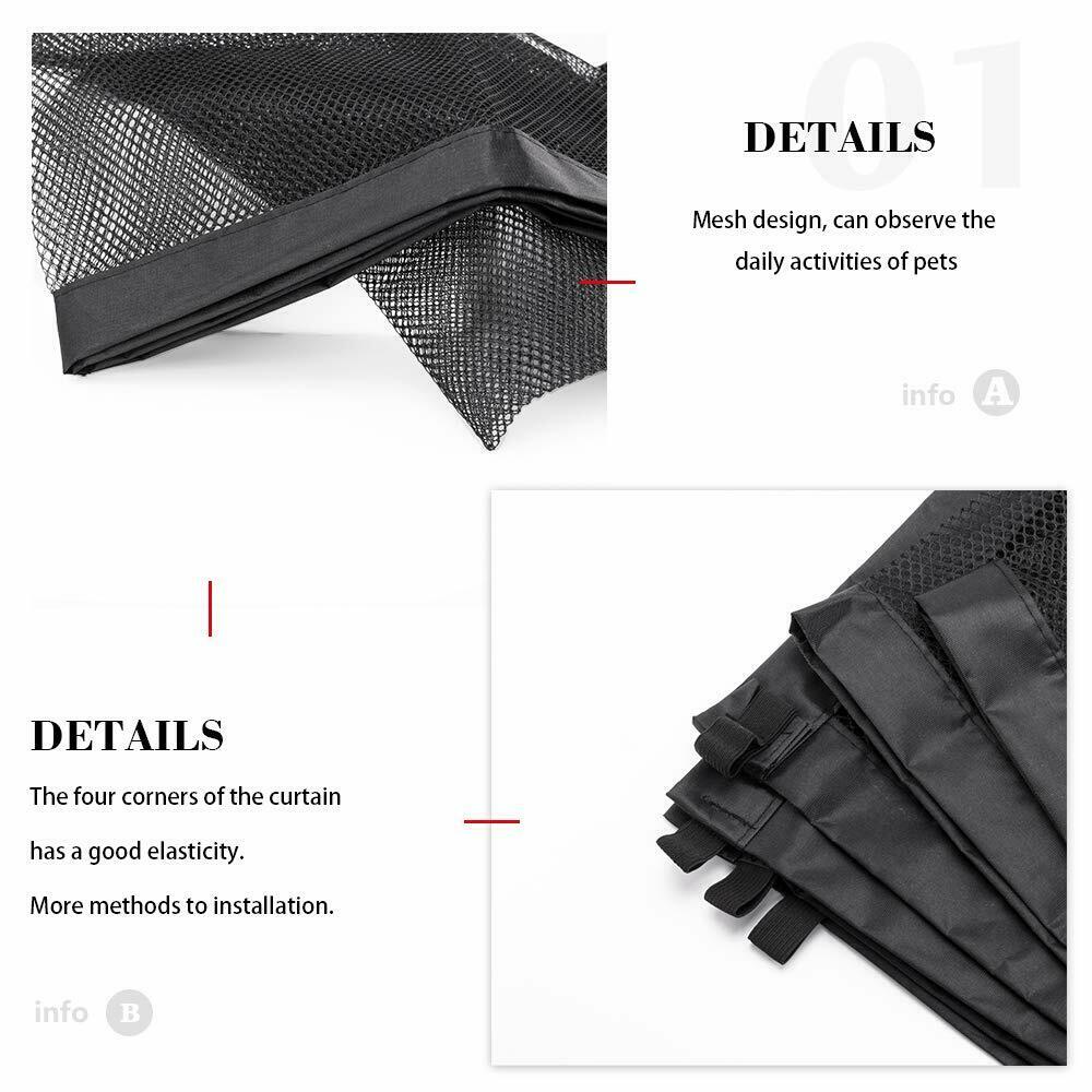 Black Foldable Protection Pet Safety Gate - Mateo Starr