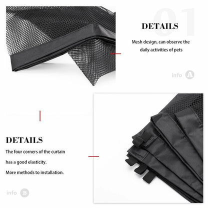 Black Foldable Protection Pet Safety Gate - Mateo Starr