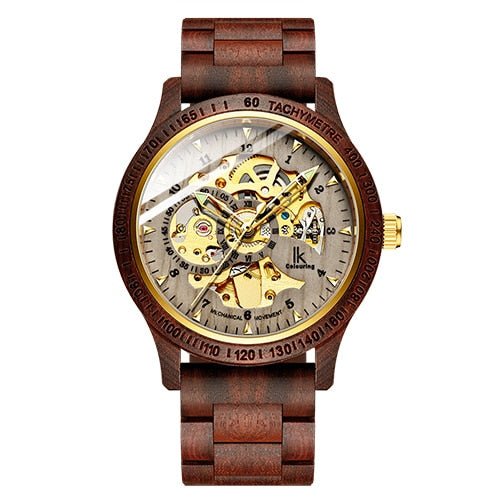 Classic Wooden Men's Mechanical Watch - Mateo Starr