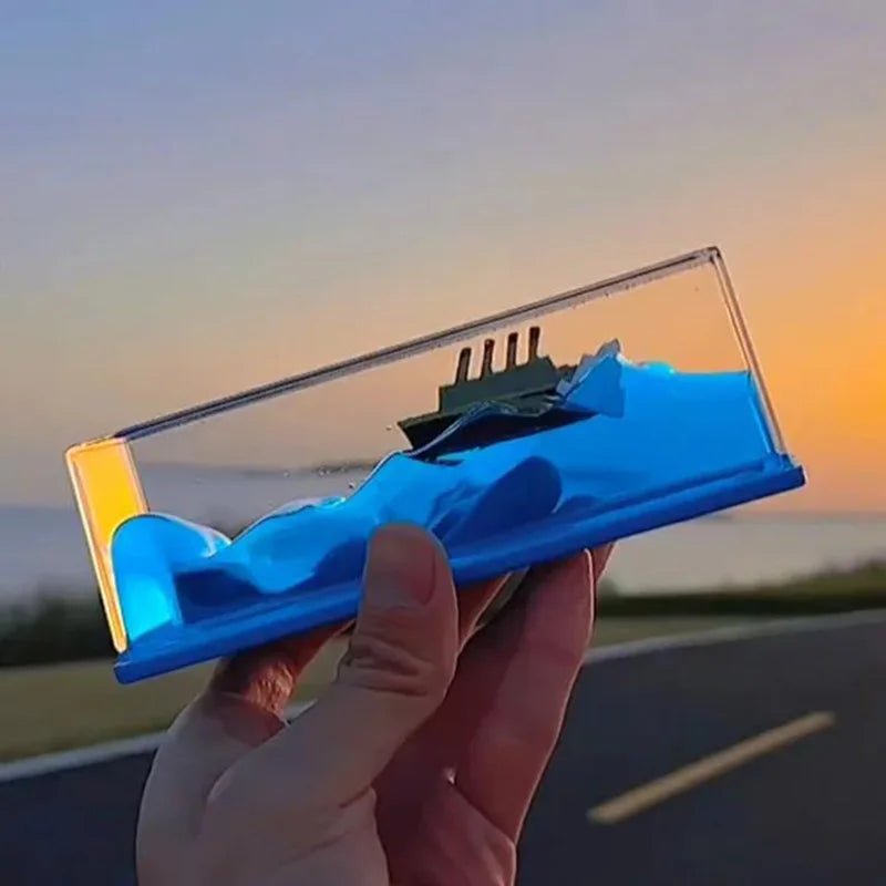 Creative Cruise Ship Fluid Drift Bottle - Mateo Starr
