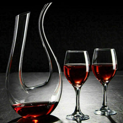 Crystal U - shaped 1500ml Wine Decanter - Mateo Starr