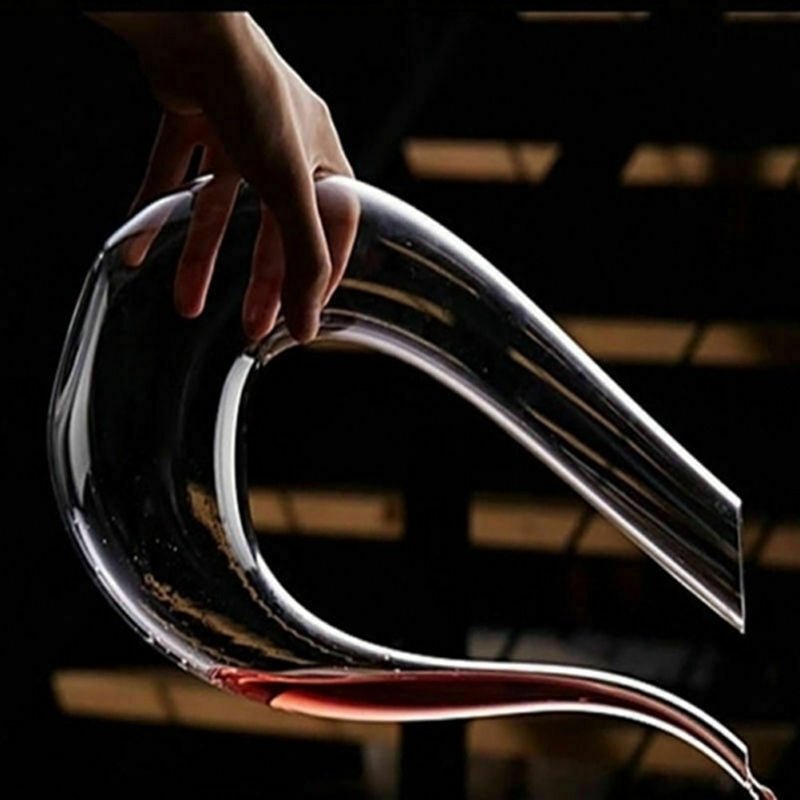 Crystal U - shaped 1500ml Wine Decanter - Mateo Starr
