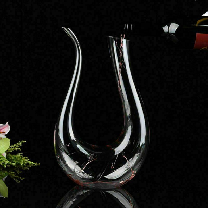 Crystal U - shaped 1500ml Wine Decanter - Mateo Starr