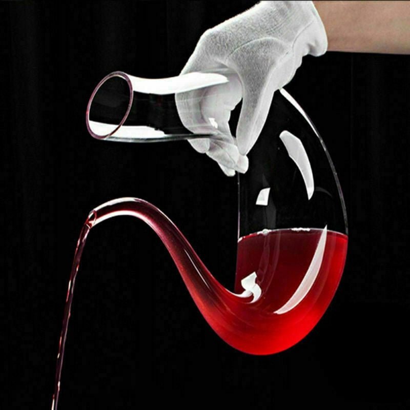 Crystal U - shaped 1500ml Wine Decanter - Mateo Starr