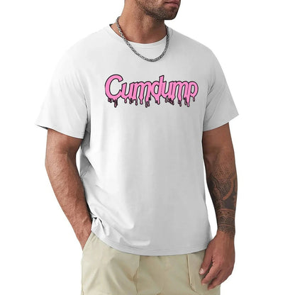 Cumdump Classic Crew Neck Cotton T-Shirt Men Women White - Mateo Starr