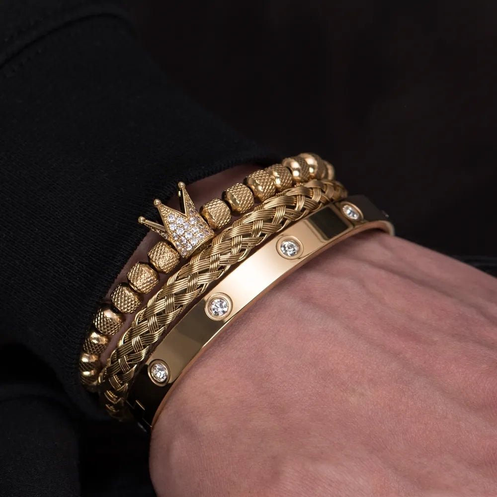 Diamond Roman Bracelets - Mateo Starr