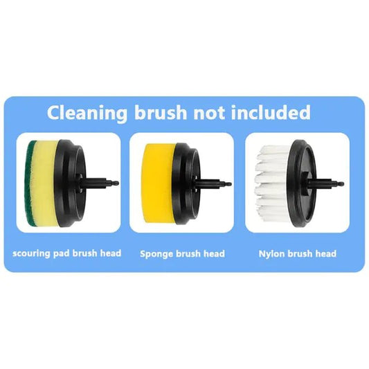 Electric Cleaning Brush 3 Brush Heads Cleaner Multifunctional - Mateo Starr