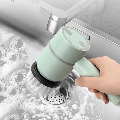 Electric Cleaning Brush 3 Brush Heads Cleaner Multifunctional - Mateo Starr