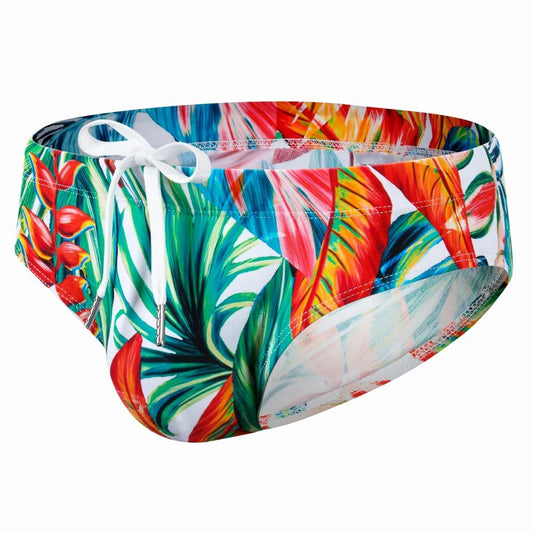 Jockmail Jungle Funk Push - Up Swim Trunks - Mateo Starr
