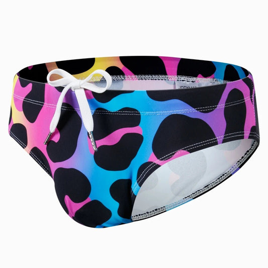 Jockmail Jungle Funk Push - Up Swim Trunks - Mateo Starr