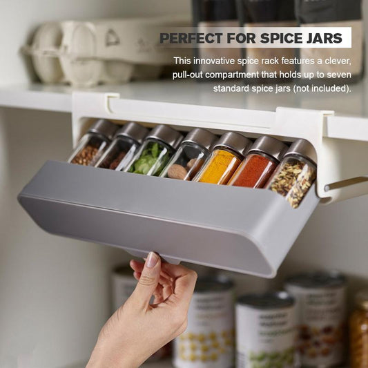 Kitchen Self - Adhesive Wall - Mounted Spice Organizer - Mateo Starr
