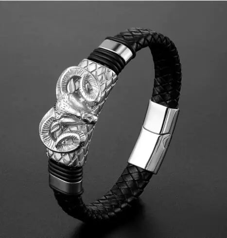 Men's Constellation Stainless Steel Braided Bracelet - Mateo Starr