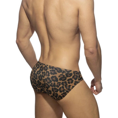 Men’s Leopard Print Swimwear Briefs – Bold & Comfortable - Mateo Starr