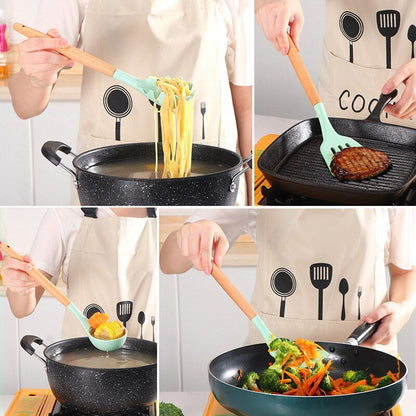 Non Stick Pot Spatula And Spoon - Mateo Starr