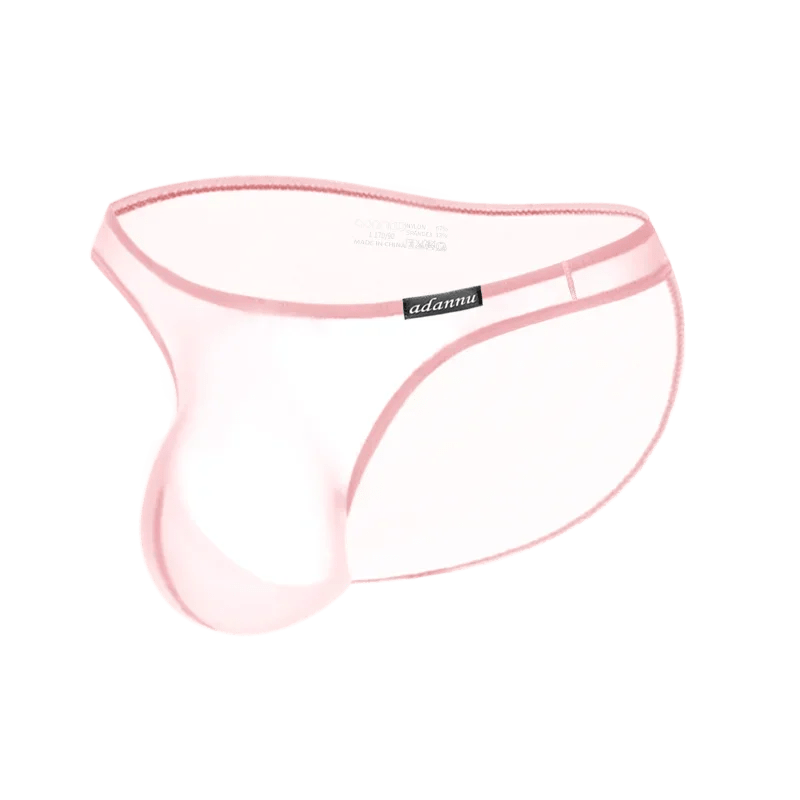 Sexy Gay Men Underwear Jockstrap Low - rise Pouch Transparent Bikini Thongs String - Mateo Starr