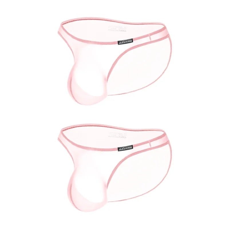 Sexy Gay Men Underwear Jockstrap Low - rise Pouch Transparent Bikini Thongs String - Mateo Starr