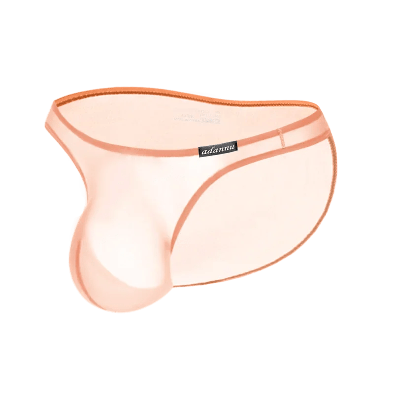 Sexy Gay Men Underwear Jockstrap Low - rise Pouch Transparent Bikini Thongs String - Mateo Starr