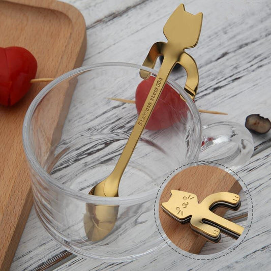 STAINLESS STEEL CAT TEASPOONS - Mateo Starr