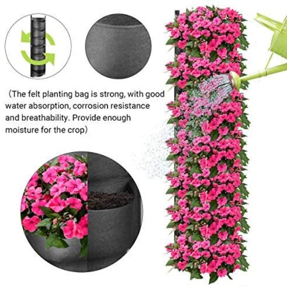 Vertical Hanging Garden Flower Pots - Mateo Starr