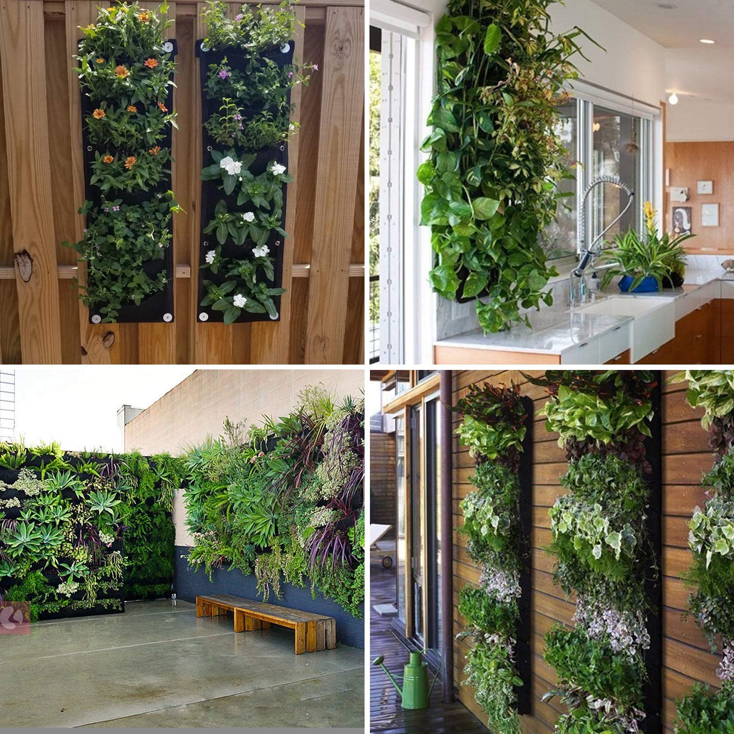 Vertical Hanging Garden Flower Pots - Mateo Starr