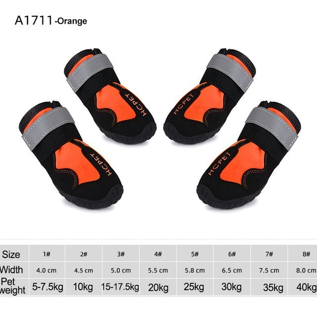 Waterproof Reflective Dog Boots - Mateo Starr