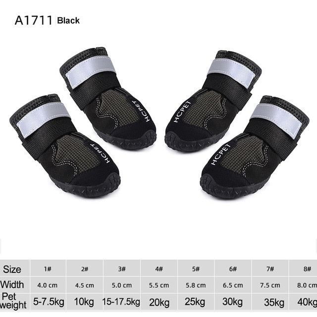 Waterproof Reflective Dog Boots - Mateo Starr