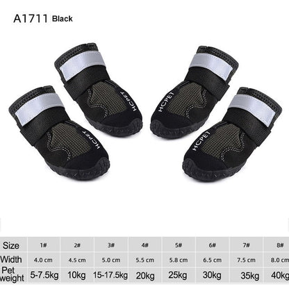 Waterproof Reflective Dog Boots - Mateo Starr